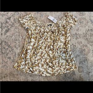 American eagle crop top flowy off shoulder